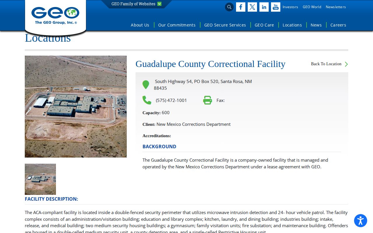 GCCF dual-use complex and Guadalupe County release building description